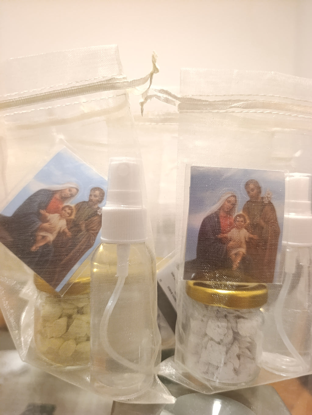 Poklon Paket za Blagoslov - Set sa vodom koja je miješana sa naedovim uljem predivnog mirisa i Tamjanom